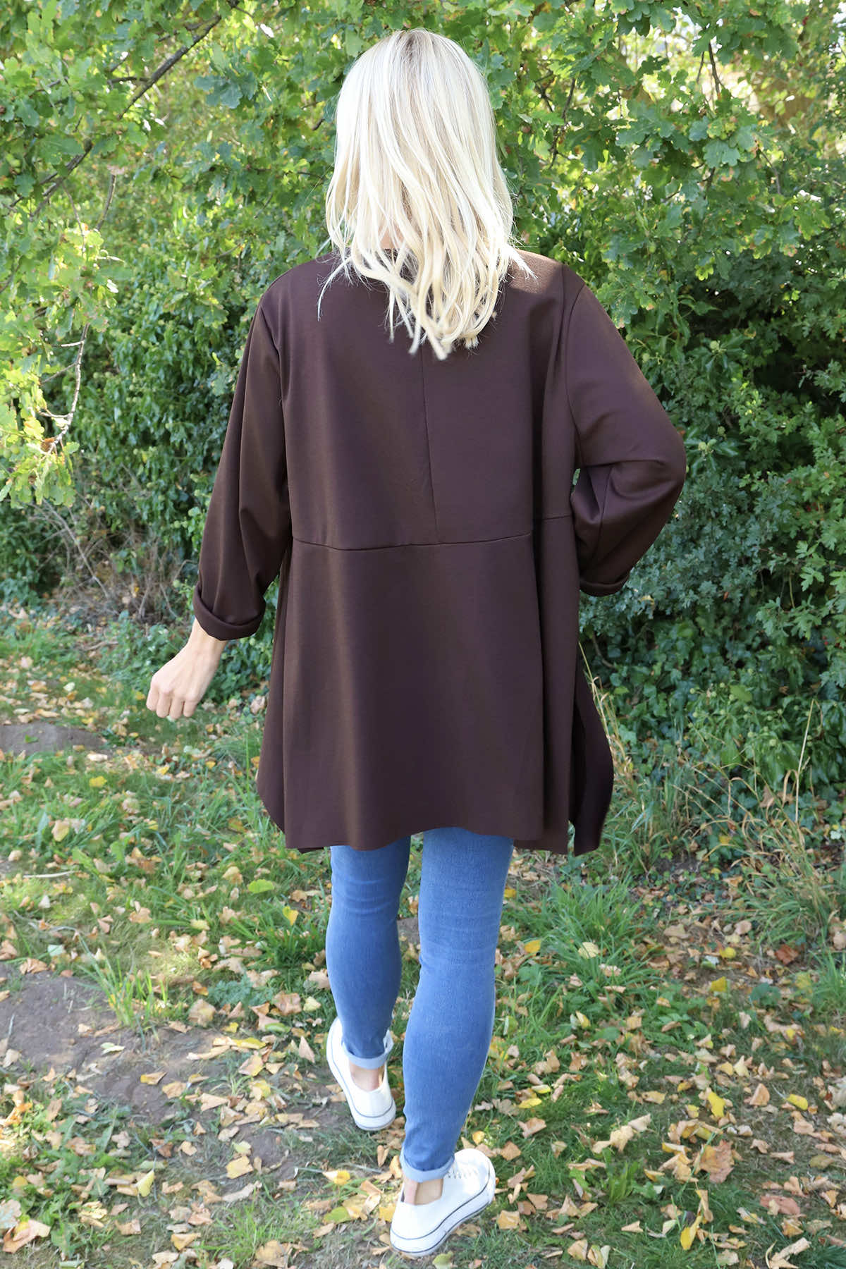 Shannon Seam Detail Top Cocoa