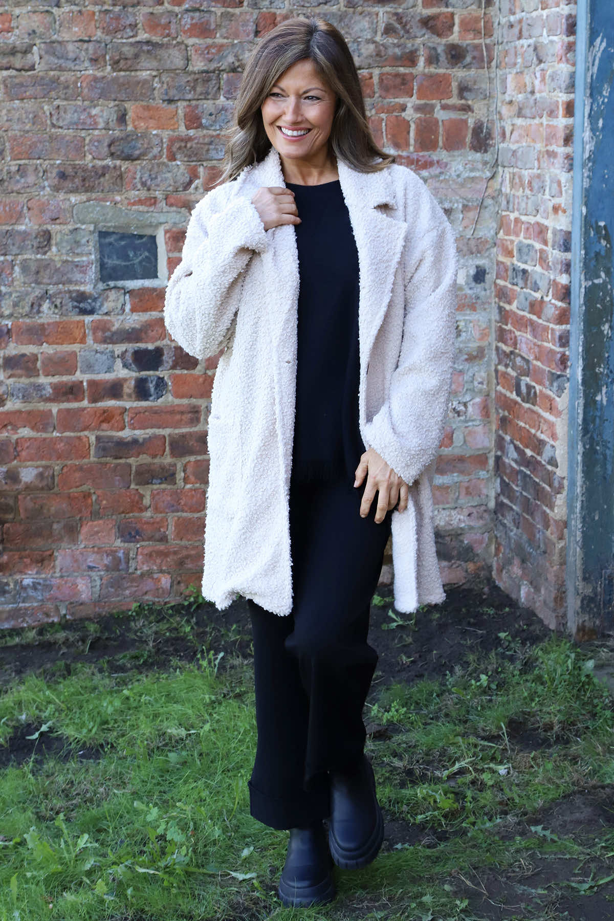 Brynne Boucle Jacket Stone