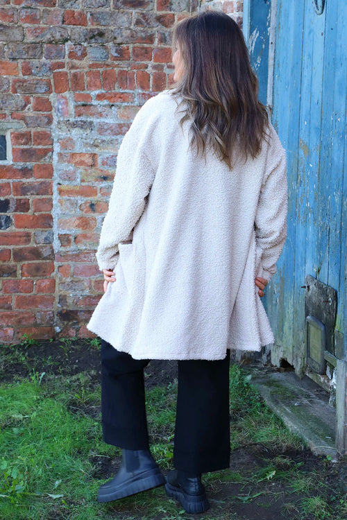 Brynne Boucle Jacket Stone - Image 4