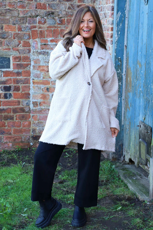 Brynne Boucle Jacket Stone