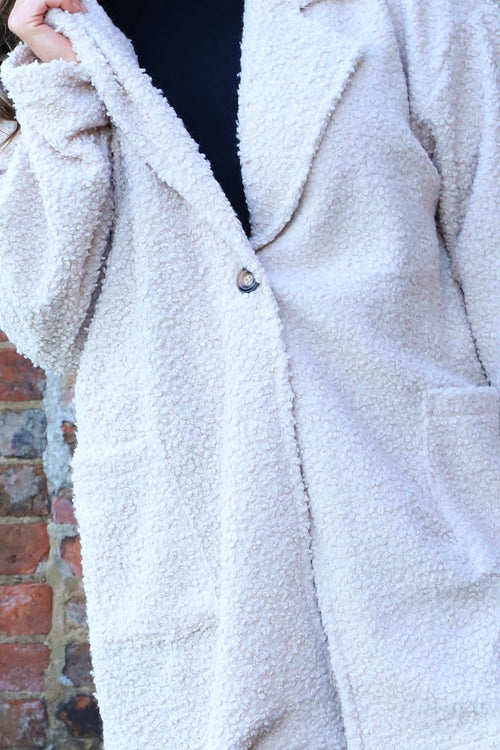 Brynne Boucle Jacket Stone - Image 3