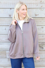 Safiya Zip Jacket Mocha Mocha - Safiya Zip Jacket Mocha