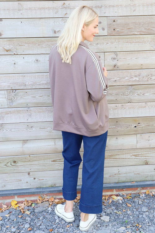 Safiya Zip Jacket Mocha - Image 4