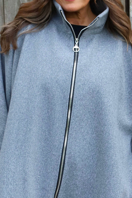 Marianne Zip Jacket Grey - Image 3