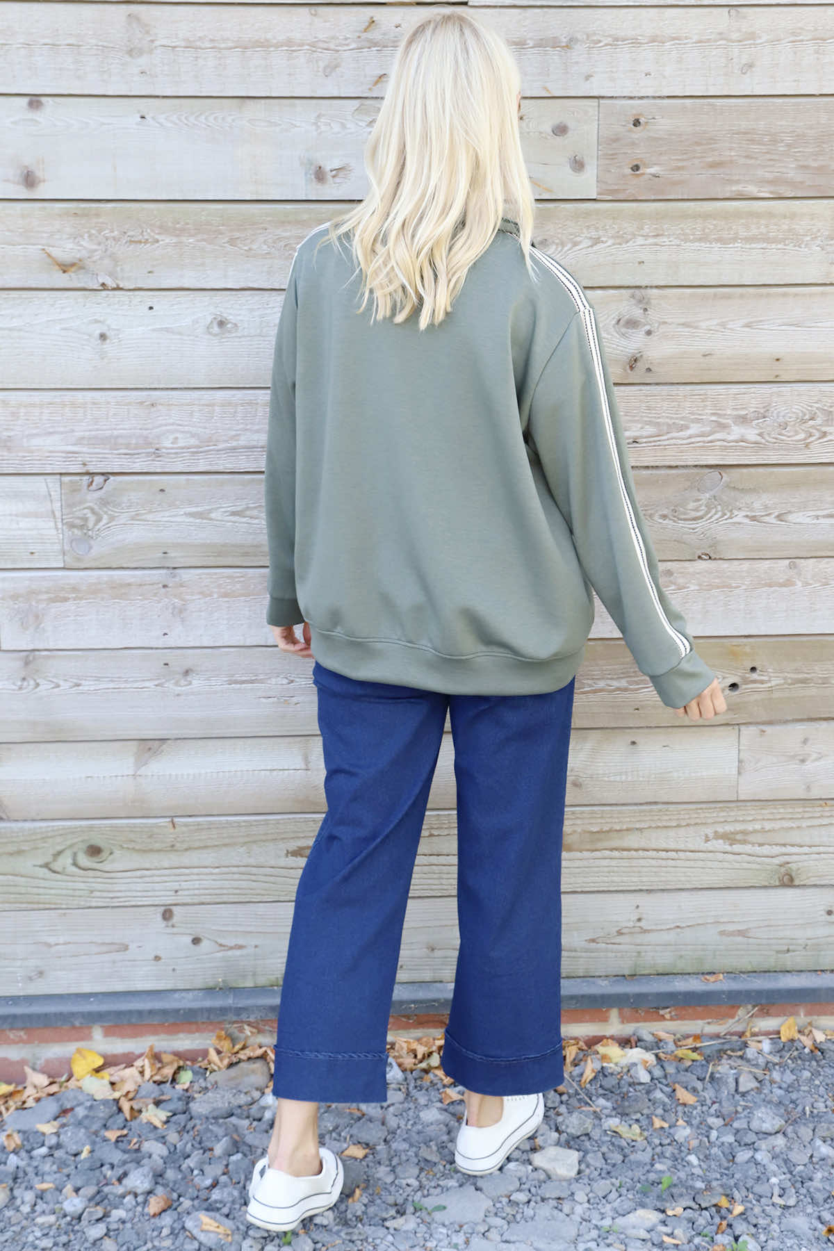 Safiya Zip Jacket Khaki