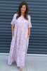Norma Print Dress Mauve