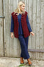 Caroline Knit Gilet Wine