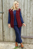 Caroline Knit Gilet Wine