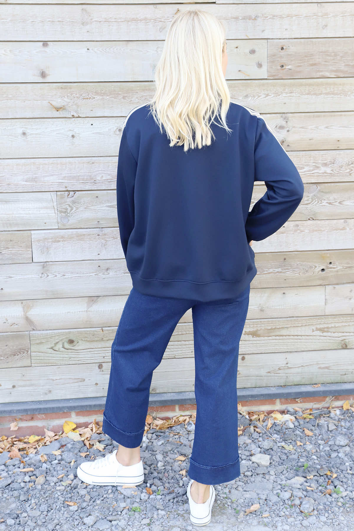 Safiya Zip Jacket Navy
