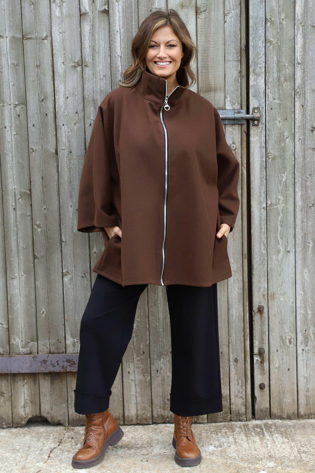 Marianne Zip Jacket Cocoa