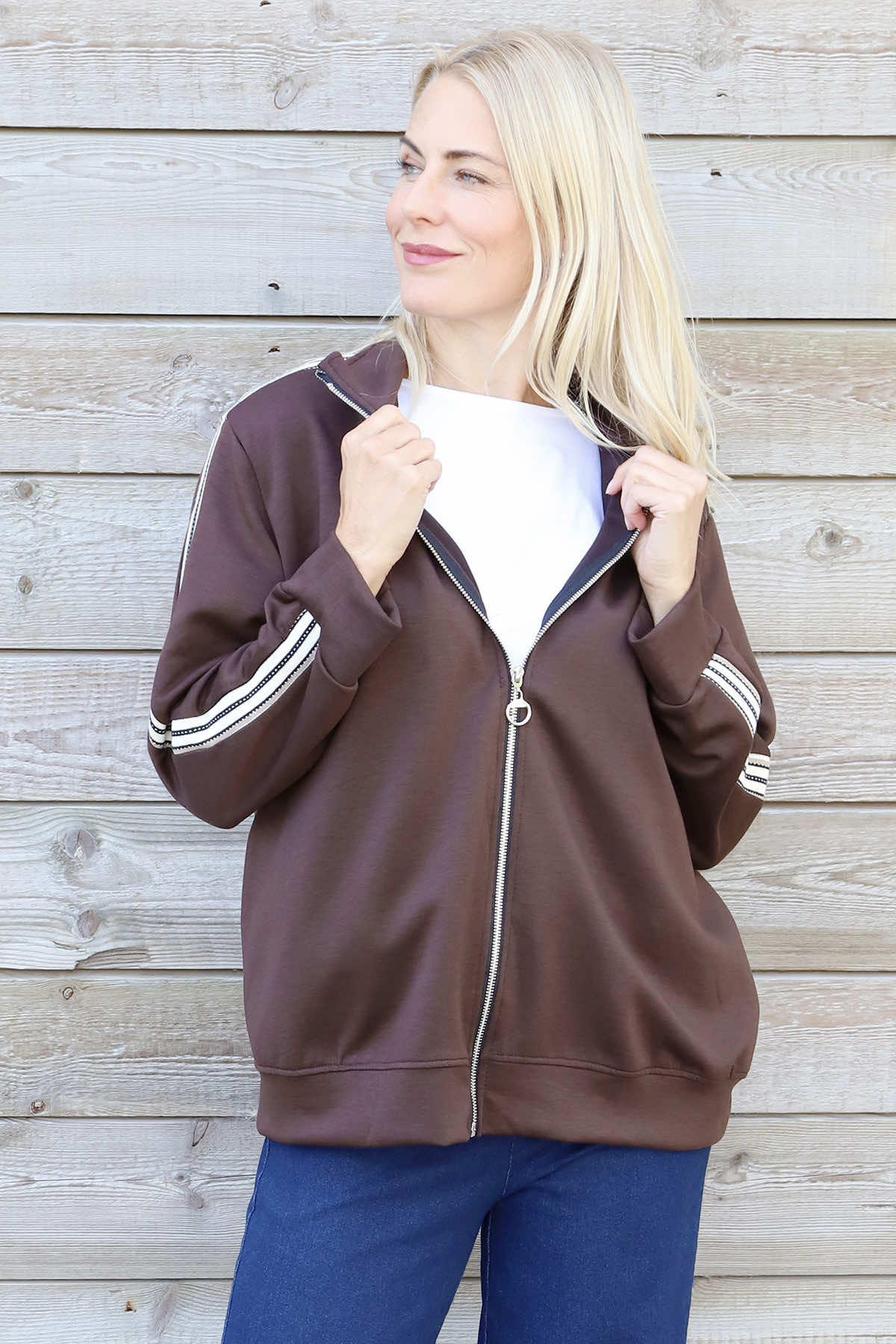 Safiya Zip Jacket Cocoa