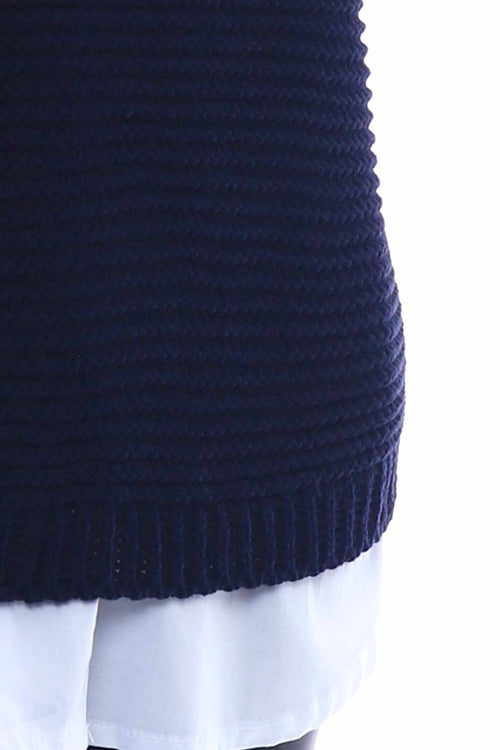 Miana Knitted Tank Top Navy - Image 2
