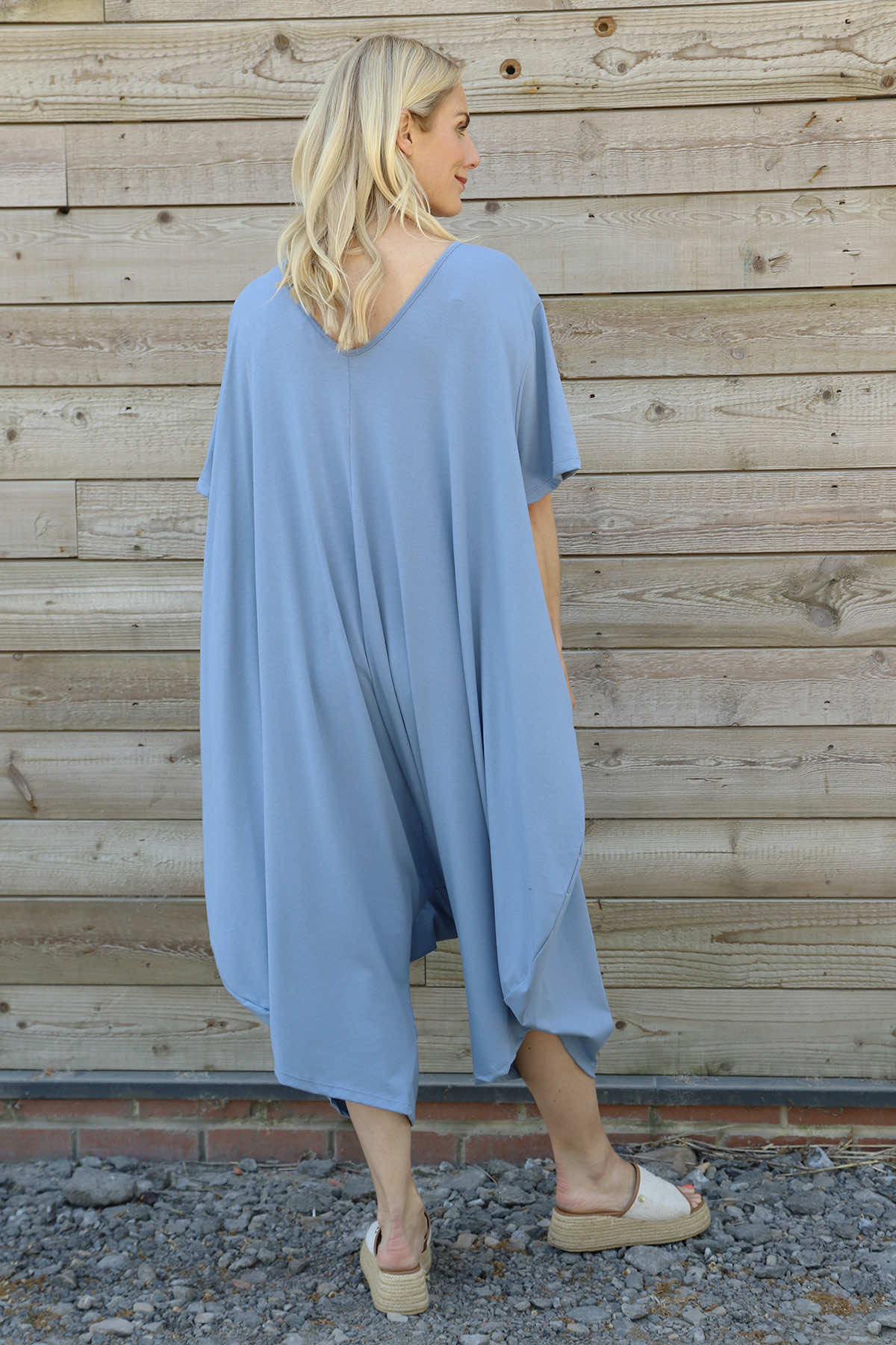 Everlee Cotton Jumpsuit Light Blue