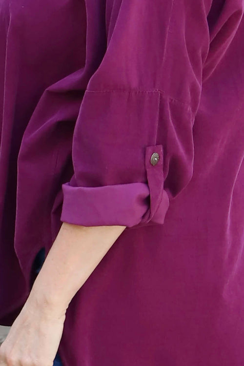 Elara Needlecord Top Burgundy - Image 3