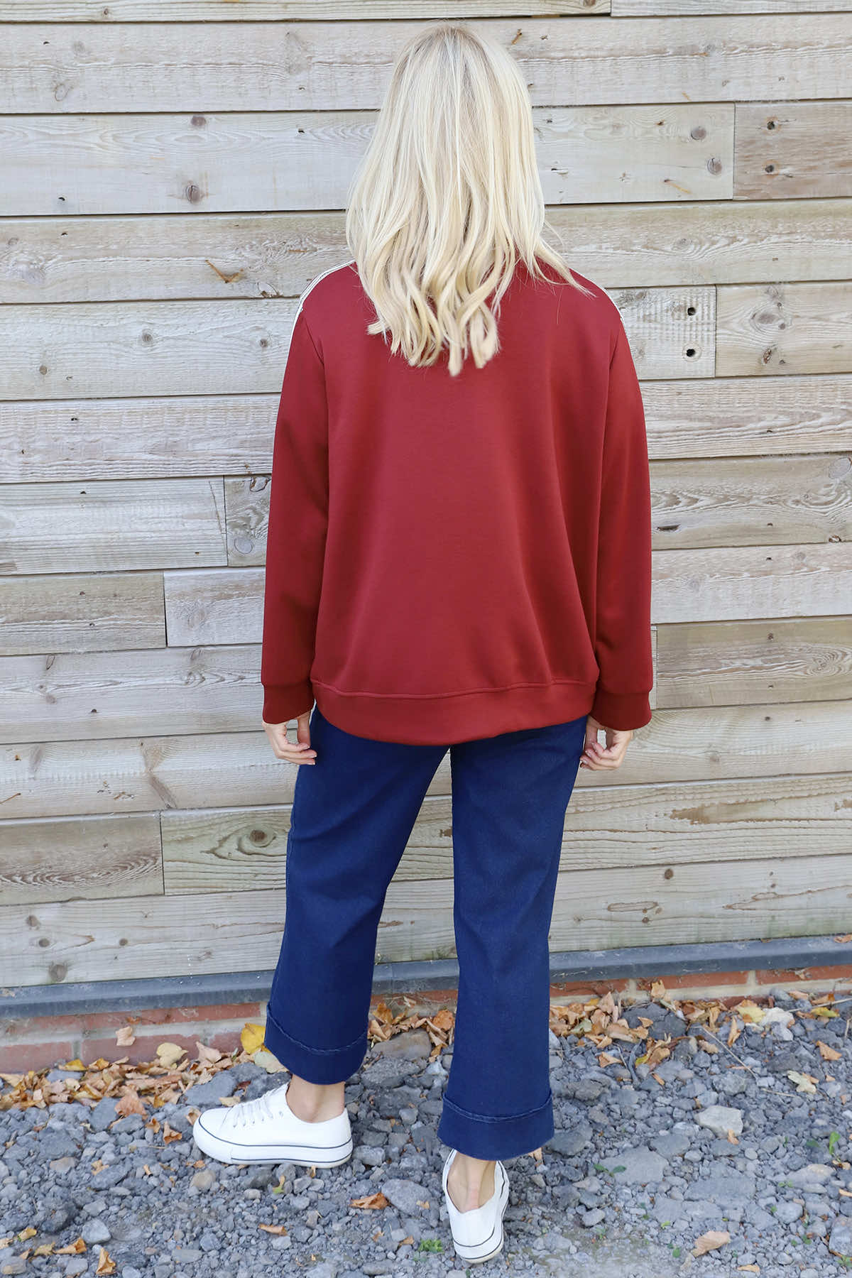 Safiya Zip Jacket Wine