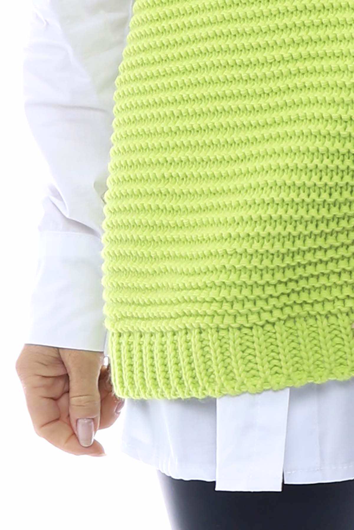 Miana Knitted Tank Top Lime