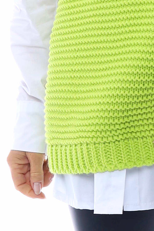 Miana Knitted Tank Top Lime - Image 5