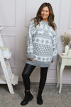 Dasher Festive Knitted Jumper Grey
