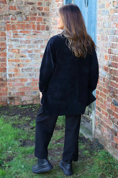 Evangeline Cord Button Top Black - Image 4