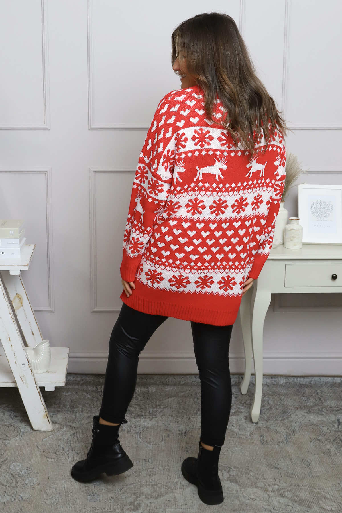 Dasher Festive Knitted Jumper Red