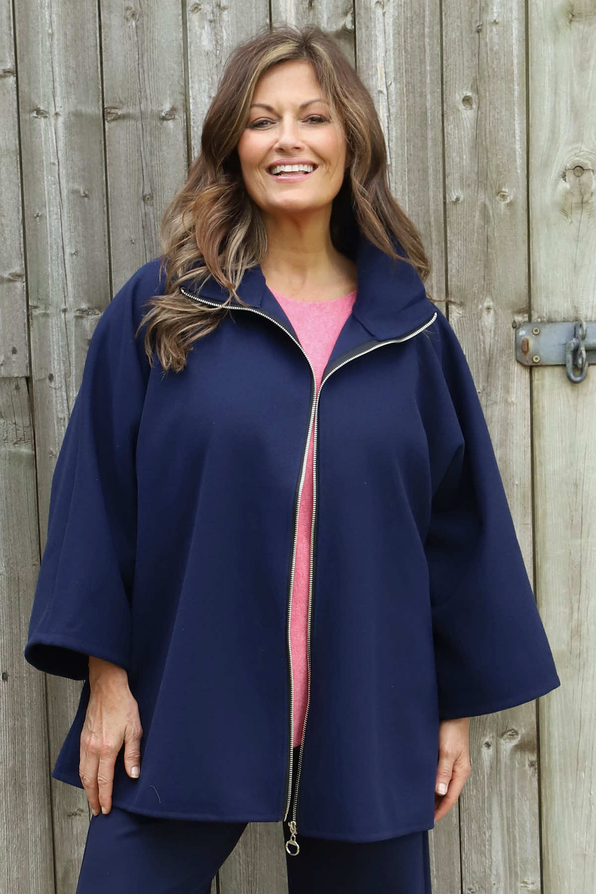 Marianne Zip Jacket Navy