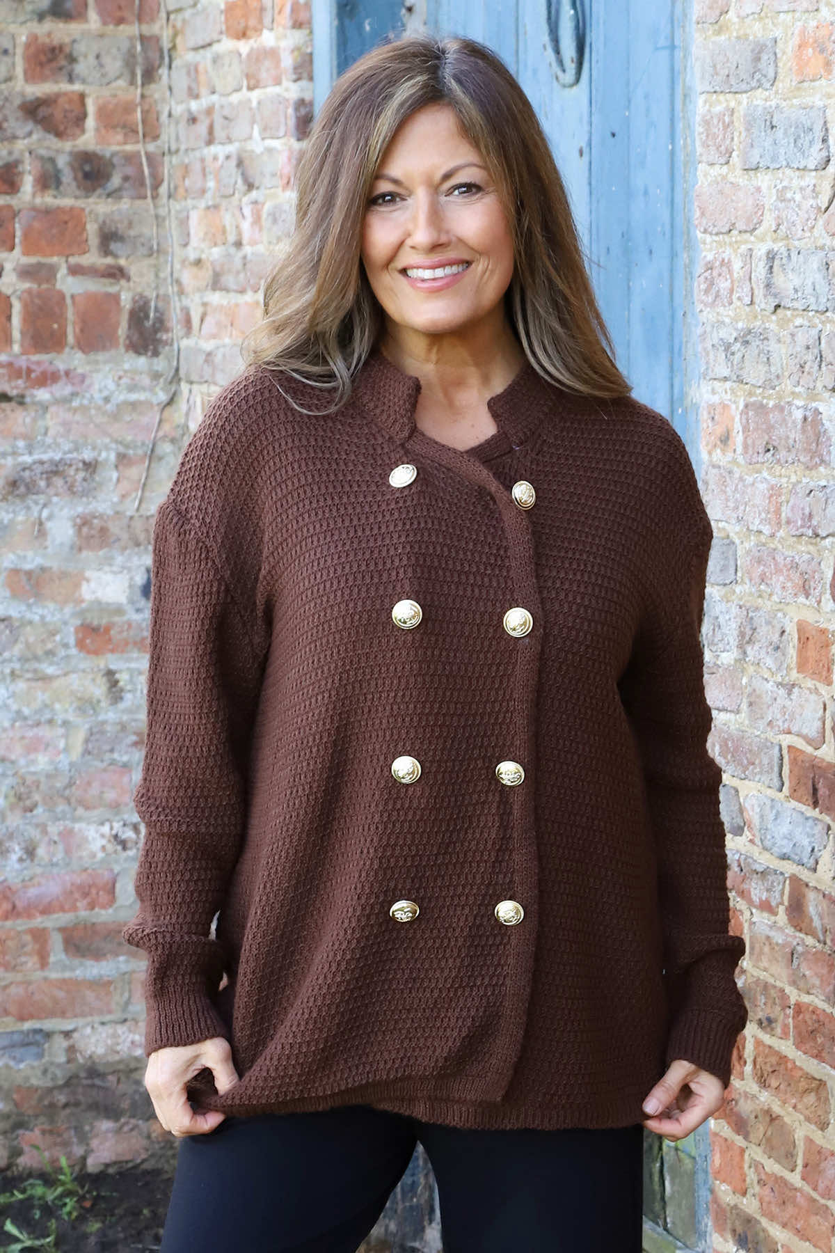 Belinda Knitted Cardigan Cocoa