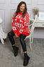 Dasher Festive Knitted Jumper Red