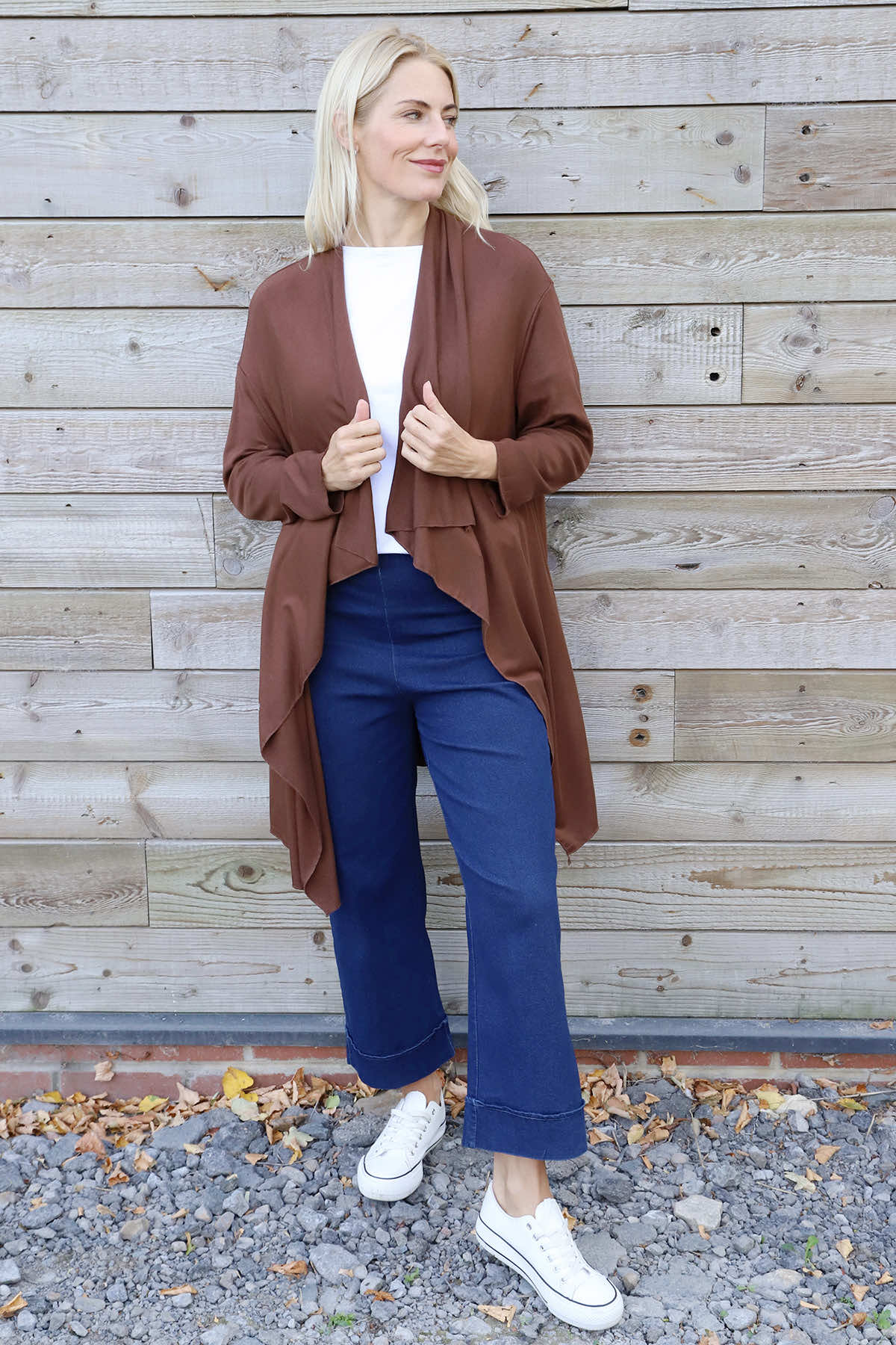Regan Waterfall Cardigan Nutmeg