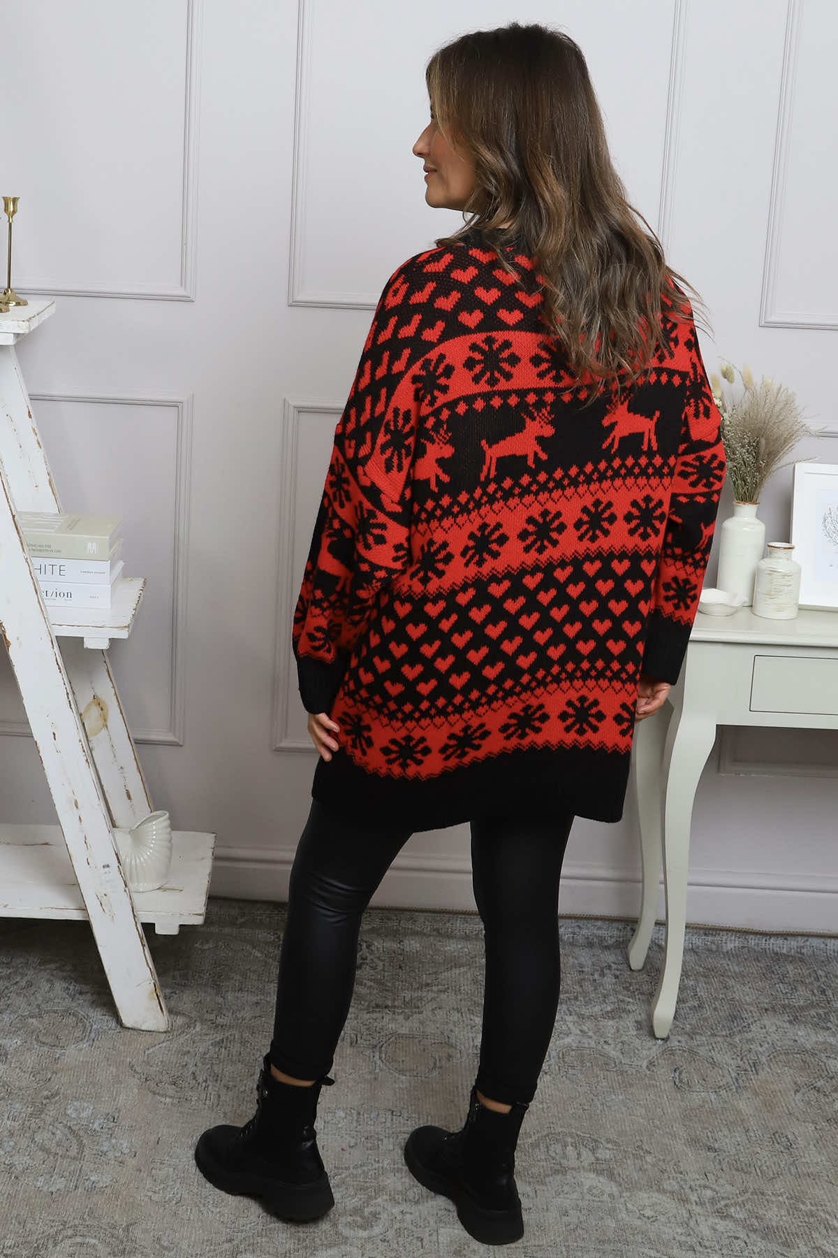 Dasher Festive Knitted Jumper Black