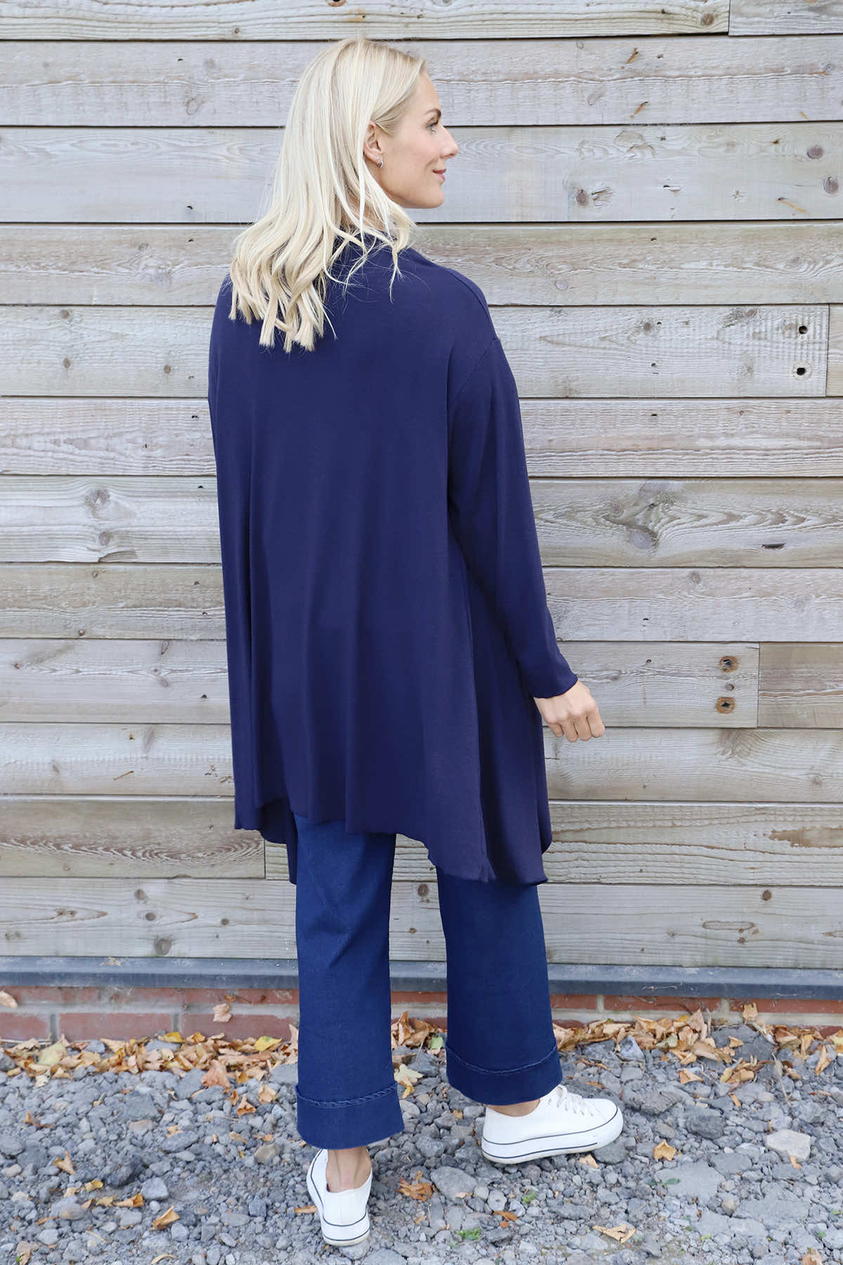 Regan Waterfall Cardigan Navy