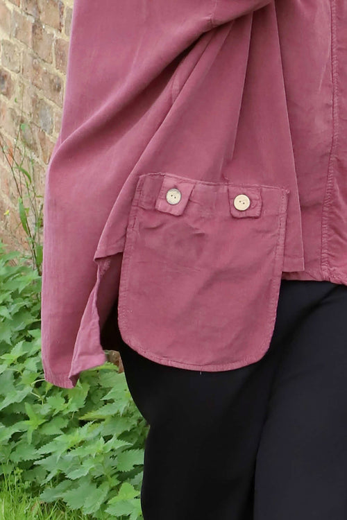 Daisy Needlecord Top Plum - Image 3