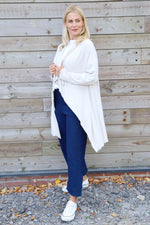 Regan Waterfall Cardigan Stone Stone - Regan Waterfall Cardigan Stone