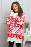 Dasher Festive Knitted Jumper White