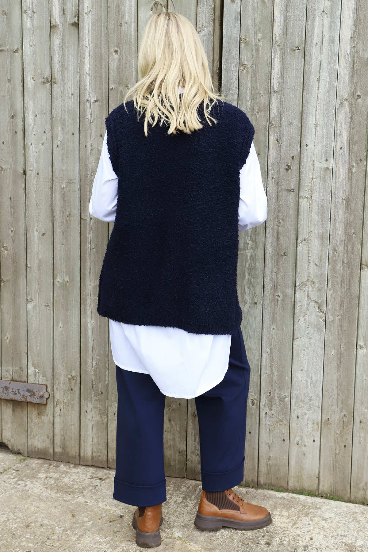 Caroline Knit Gilet Navy
