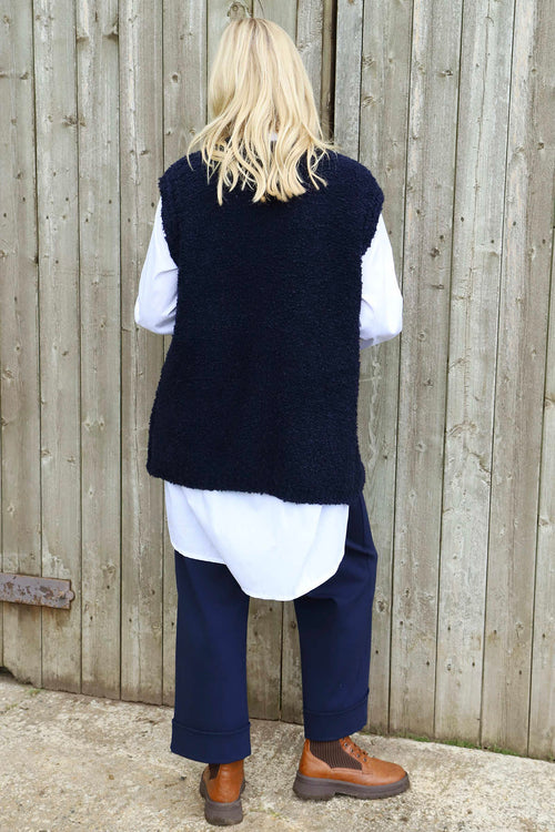 Caroline Knit Gilet Navy - Image 4
