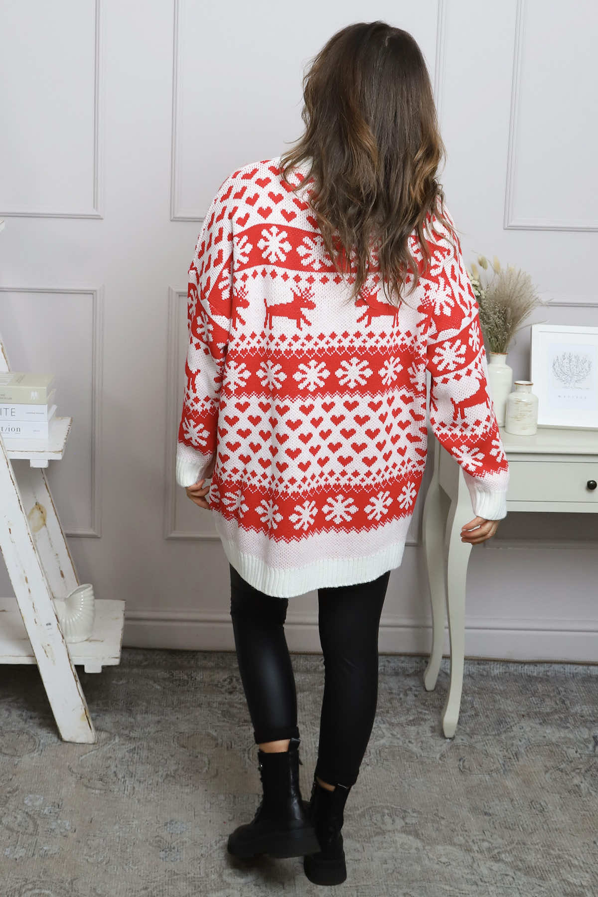 Dasher Festive Knitted Jumper White