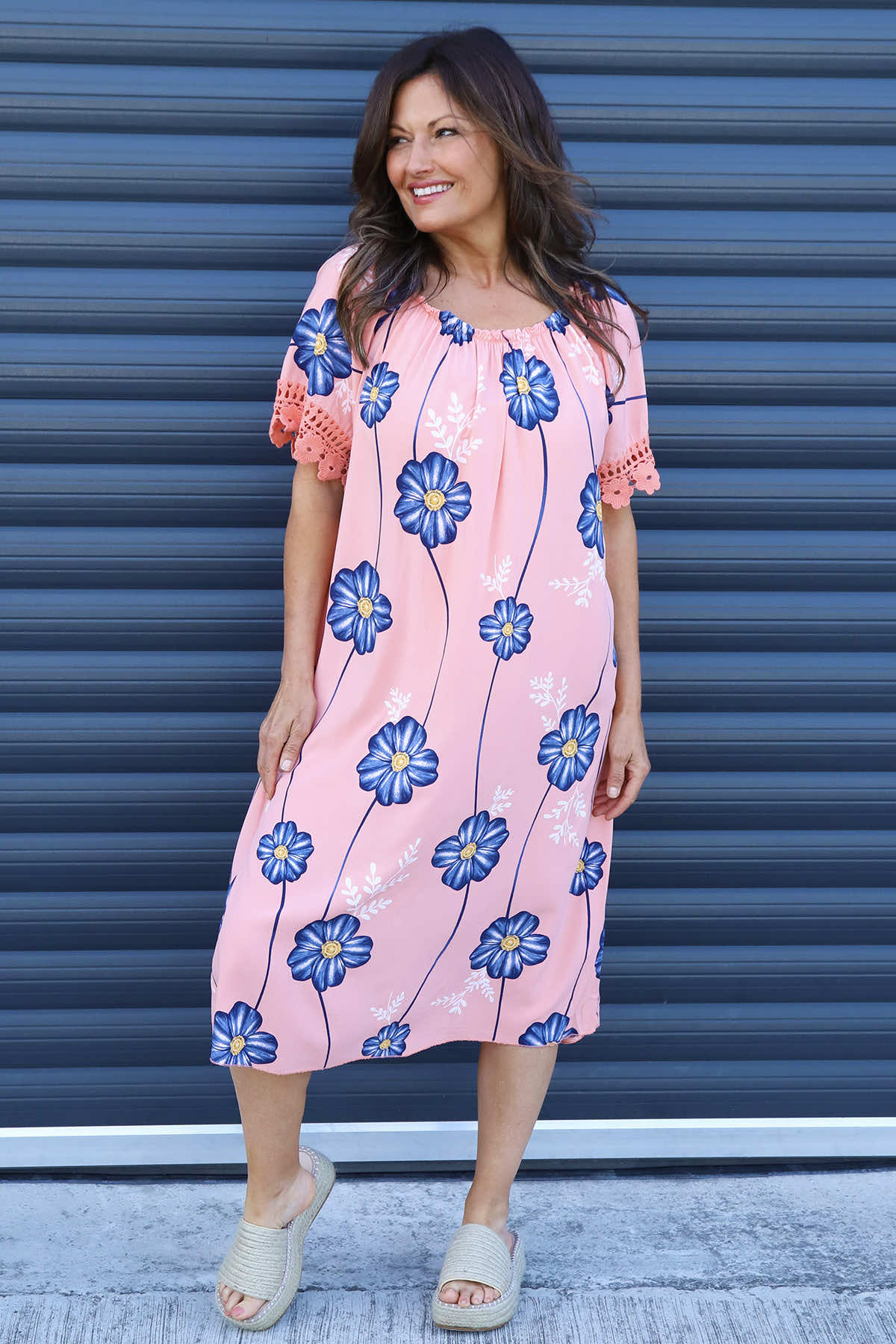 Thea Floral Dress Orange