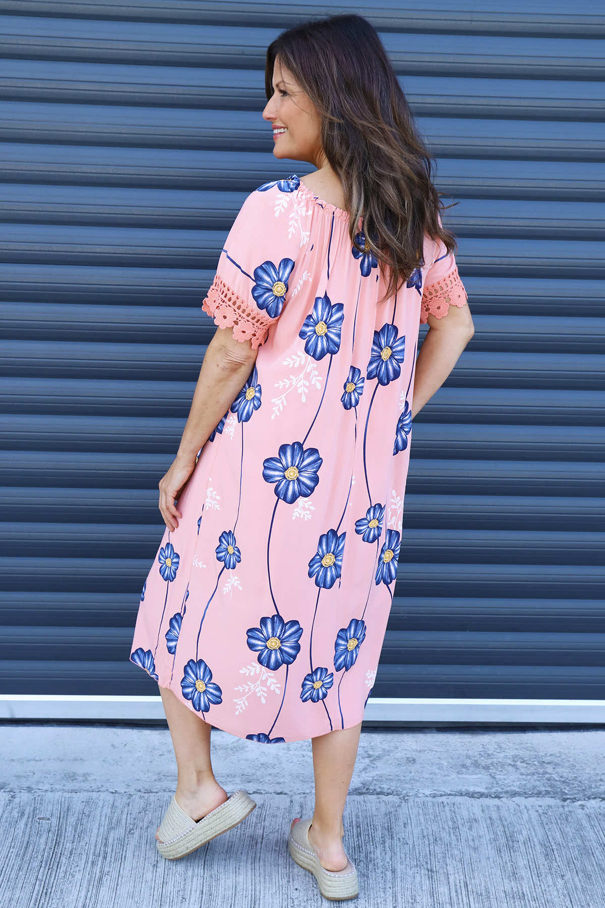 Thea Floral Dress Orange