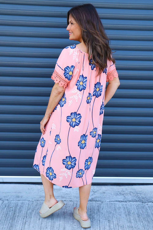 Thea Floral Dress Orange - Image 4