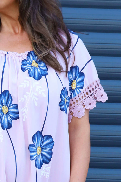 Thea Floral Dress Pink - Image 3