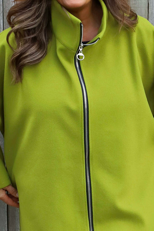 Marianne Zip Jacket Olive - Image 3