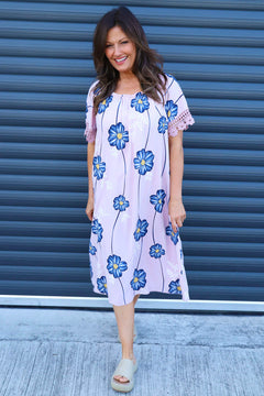 Thea Floral Dress Pink
