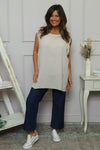 Ferne Sleeveless Cotton Top Stone
