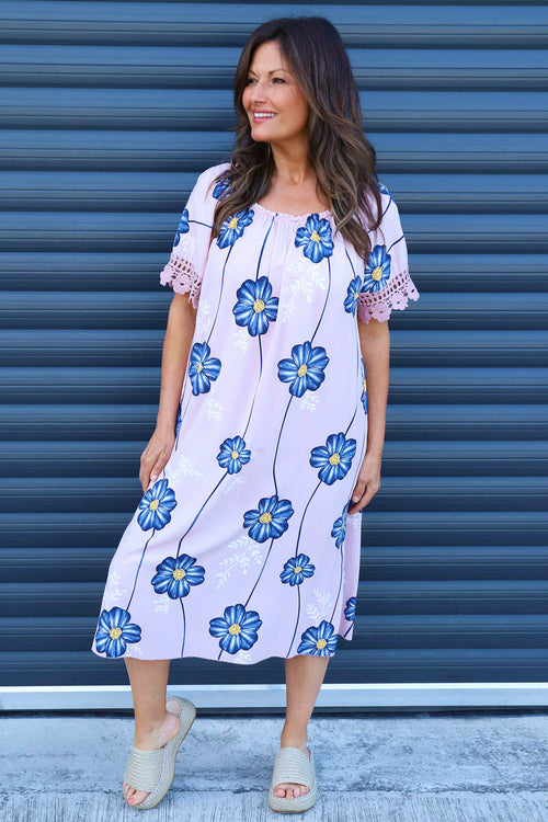 Thea Floral Dress Pink - Image 2