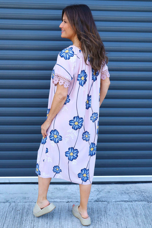 Thea Floral Dress Pink - Image 4