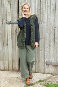 Caroline Knit Gilet Khaki