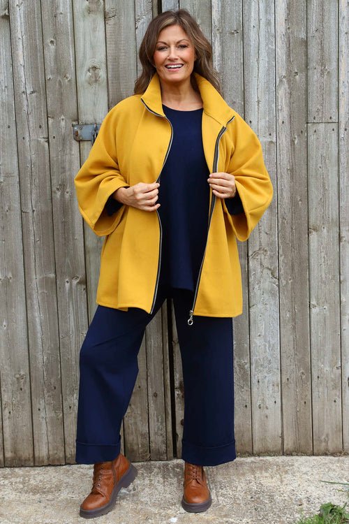Marianne Zip Jacket Yellow