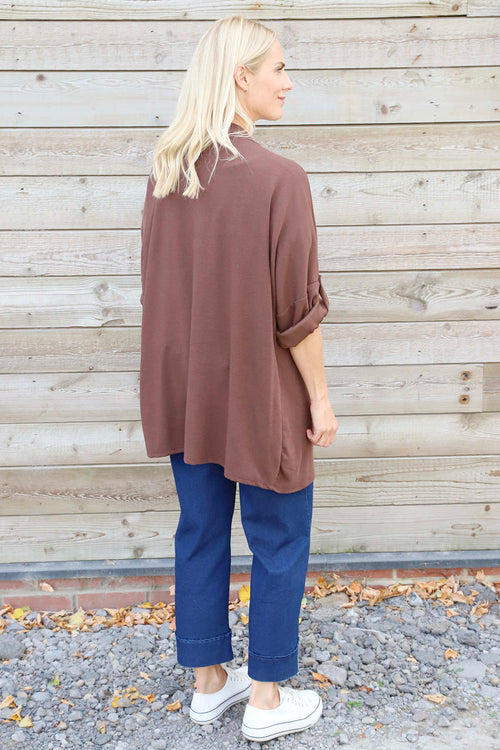 Elissia Knitted Cardigan Cocoa - Image 4