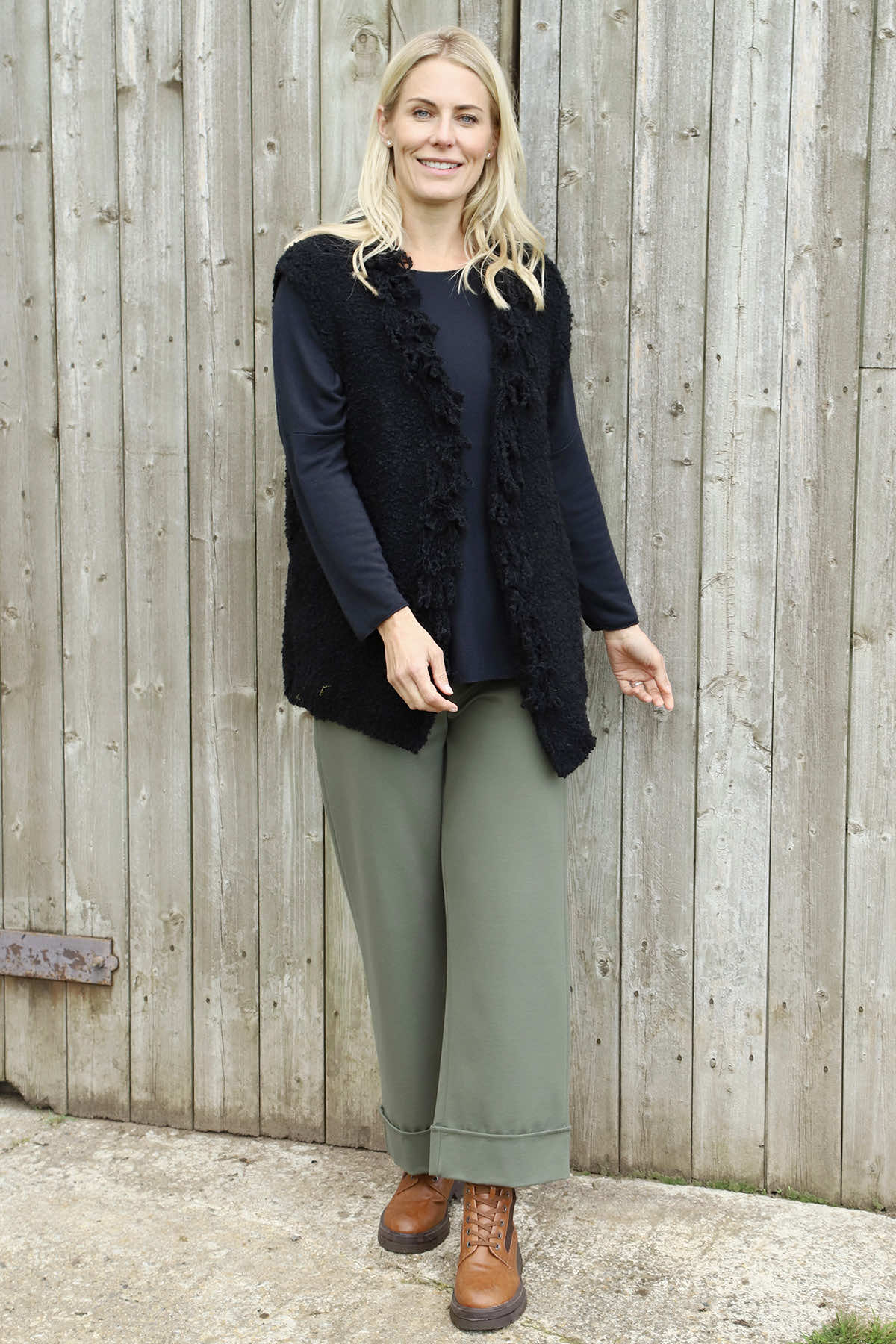 Caroline Knit Gilet Black