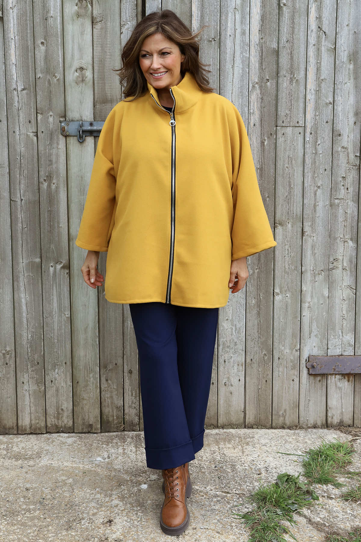 Marianne Zip Jacket Yellow